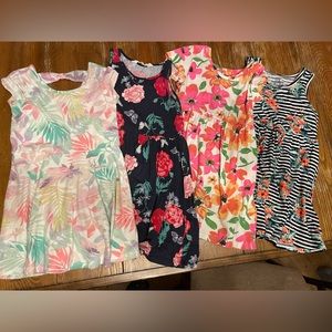 4T Girls Summer Play Dresses
